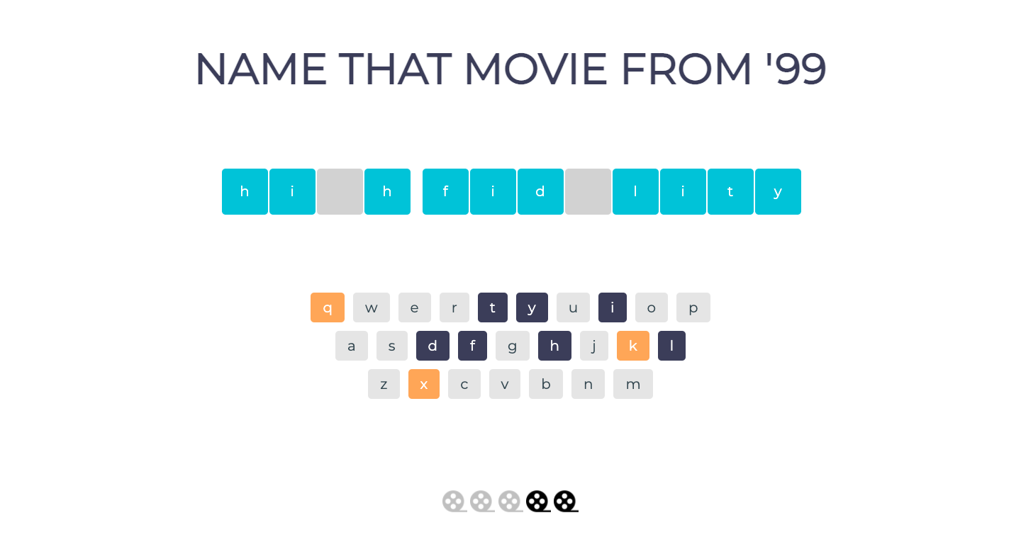 Image of an OOP Game Show App website