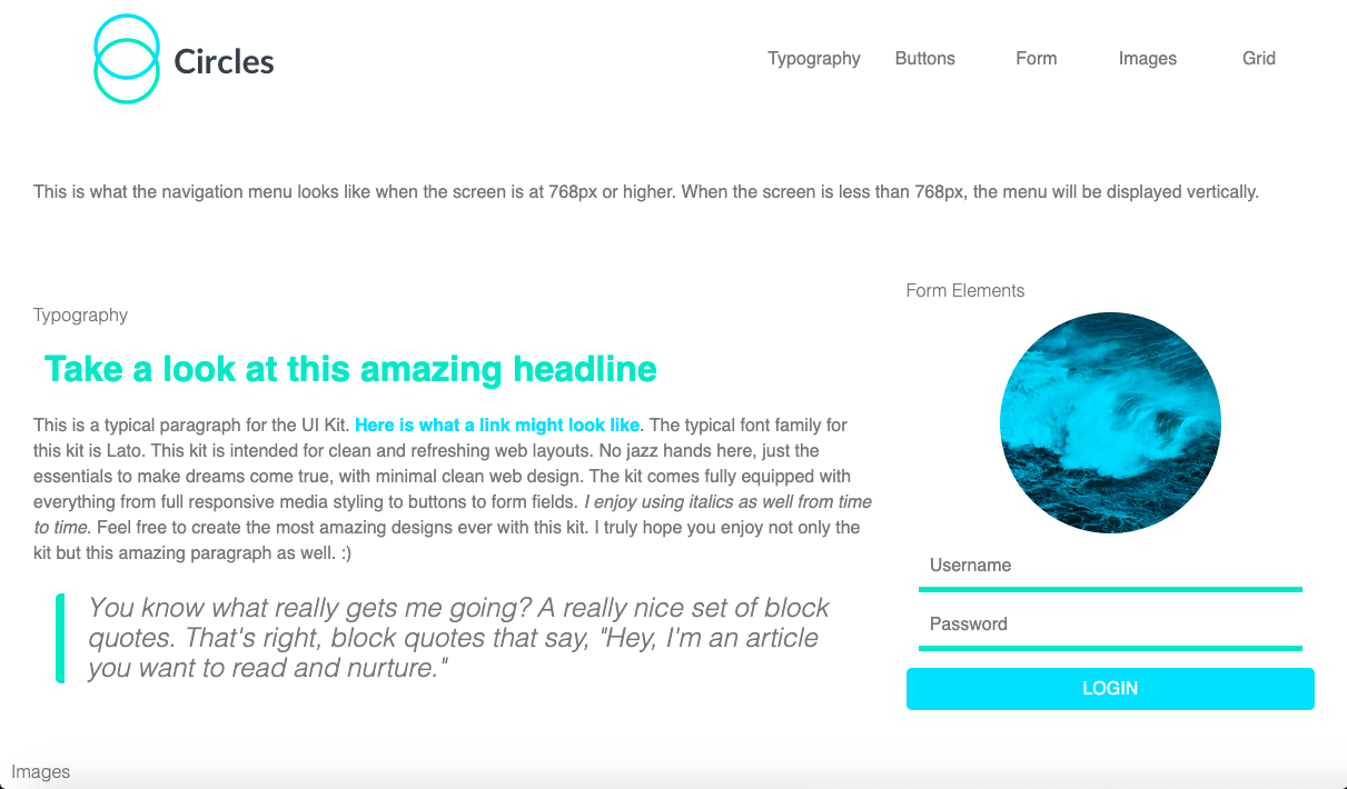 Image of a Web Style Guide website